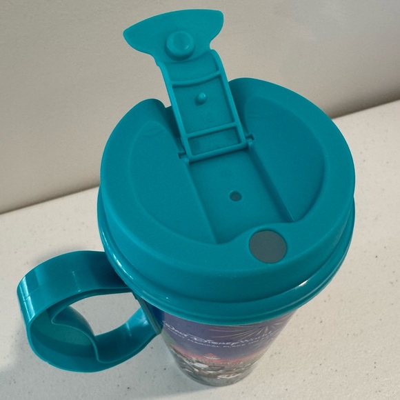 Disney Parks Disney World Resort Travel Mug Cup Teal Lid - Picture 7 of 12